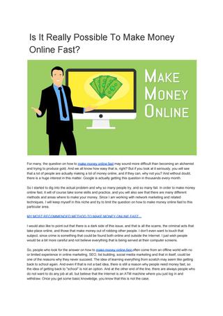 phrase... Get paid to actually make money on fiverr in are